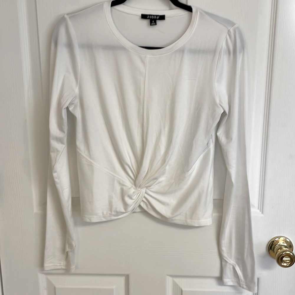 White Twist Long Sleeve